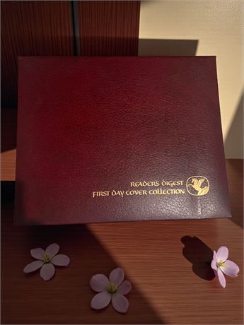 Reader's Digest First Day Cover Collection Binder, Stamps, COA