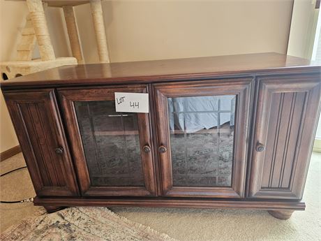 Dark Wood TV Entertainment Center