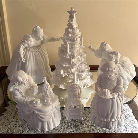 Dept. 56 Silhouette "Decorating the Tree" Figurines & More