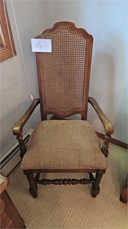 Vintage Wood & Cane Chair