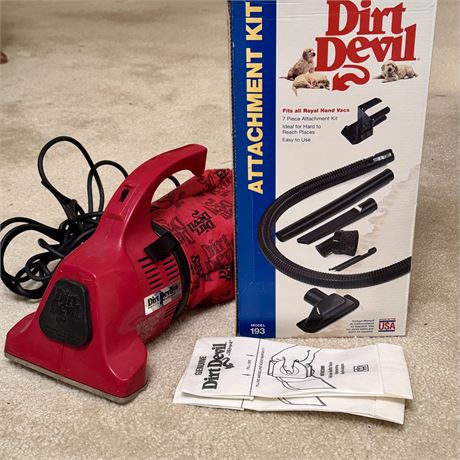 Dirt Devil w/ Attachment Kit (Complete), Working!