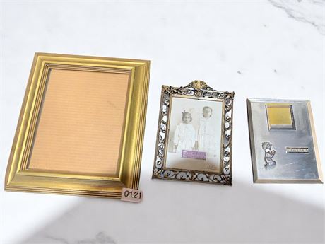 Vintage Photo/Picture Frame Lot of 3 "Your Baby" and More