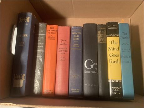 Hardcover Book Lot - The Mind Goes Forth, Women and Men & More