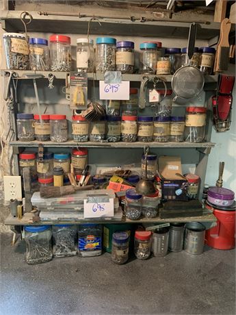 Nuts and Bolts Basement Hardware Shelf Clean Out