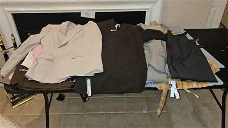 Ladies Box Full of Mixed Clothing - Some NWT's & Like New - Many Designer Labels