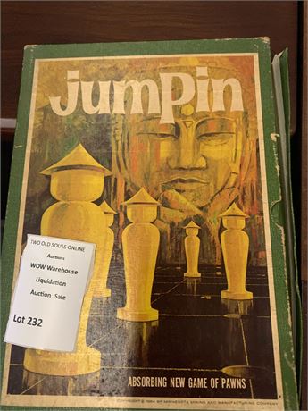 Vintage Jumpin' Board Game 3M 1964 Bookshelf Board Game Series