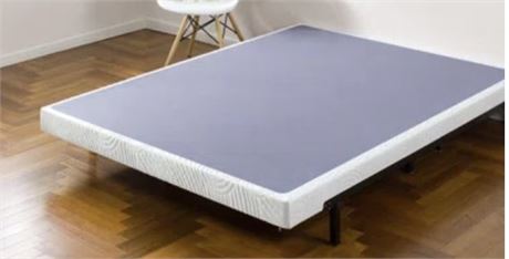 Zinus 4" Metal Low Profile Box Spring W/Wood Slats (Queen Size)