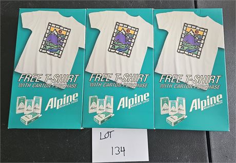 Alpine Tee Shirt Lot- Old Store Stock In Boxes Size & Color May Vary