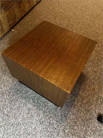 Vintage Floating Cube Personal Table