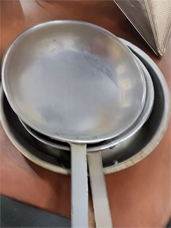 Stainless Steel Skillet/Pan Lot of 4