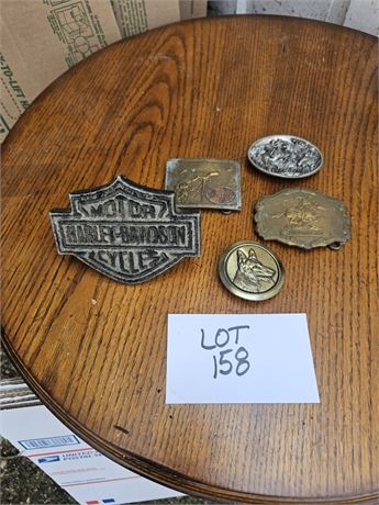 Belt Buckles United Artist Corp, Winchester, Disney Mickey, Harley Emblem & More