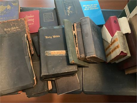 Book Lot - Holy Bibles, Prayer Books, Daily Texts, Safe Counsel & More