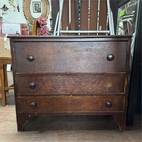 3-Drawer Solid Wood Dresser - 38 x 18 x 32.5"T