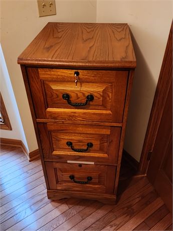 *NEW* Wooden 3-Drawer File Cabinet