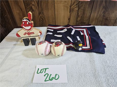 Sports Memorabilia - Indians / Steelers & More