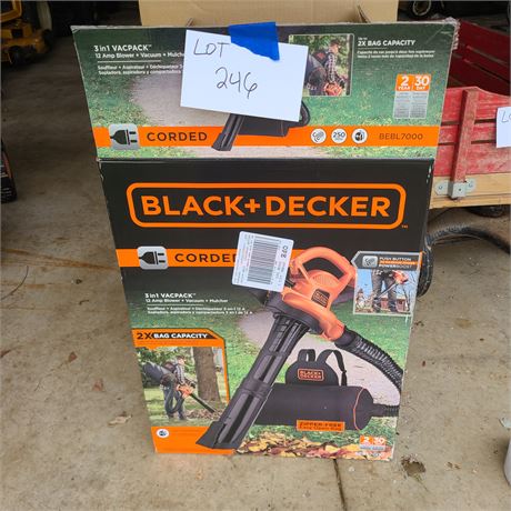 Black & Decker Leaf Blower Vac Pack