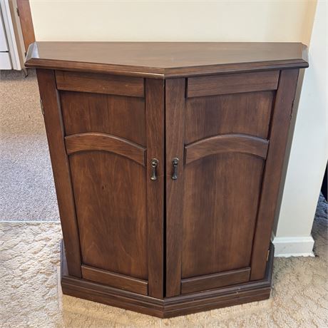 Vintage 2 Door Wooden Storage Cabinet - 30 x 11 x 29.5"T