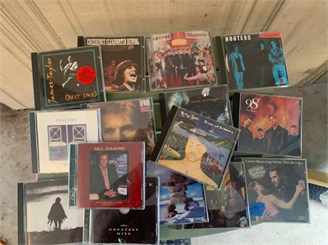 CD Lot Of 14 N*Sync 98 Degrees Billy Joel James Taylor Elton John The Kinks Rush