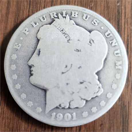 1901-0 Morgan Silver Dollar Coin