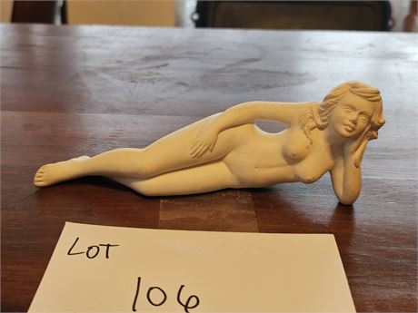 Vintage Unglazed Lady Figurine