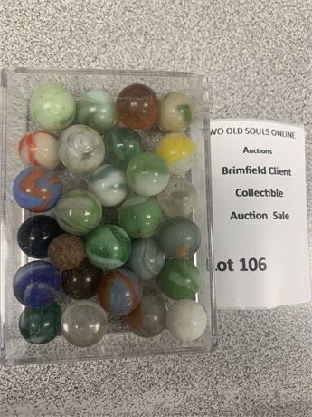 Vintage Glass Marbles Lot
