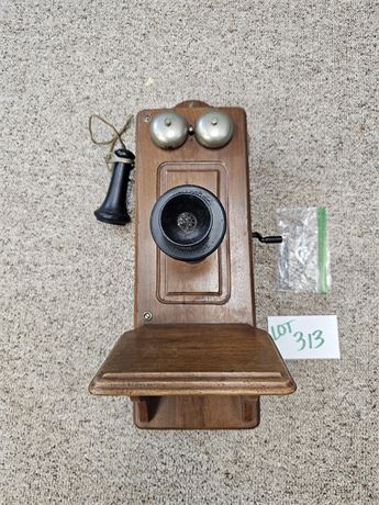 Antique Kellogg Co. Wood Wall Phone