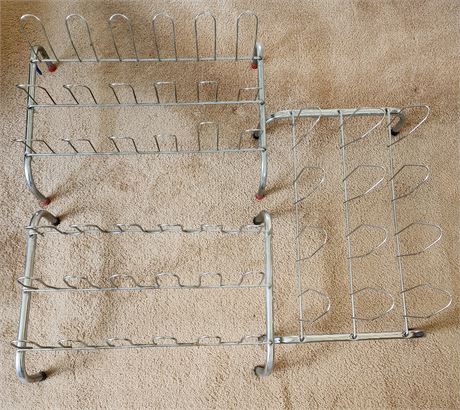 3 Metal Shoe Racks