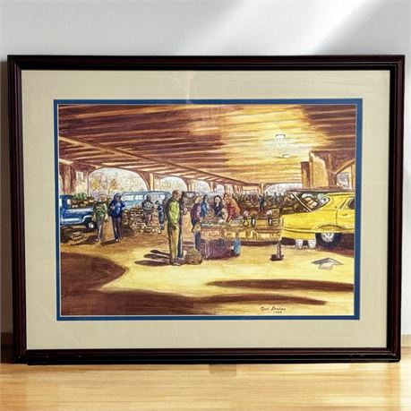 Original Carl Brahce Artwork Signed/Dated 1996 - Beautifully Framed & Matted