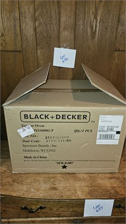 Black & Decker Toaster Oven In Box