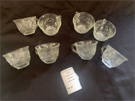 Anchor Hocking Clear Glass Punch Cups Set of 8