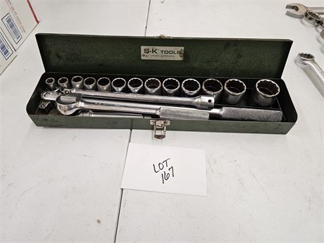 S&K Ratchet & Socket Set : 7/16" - 1&1/4"