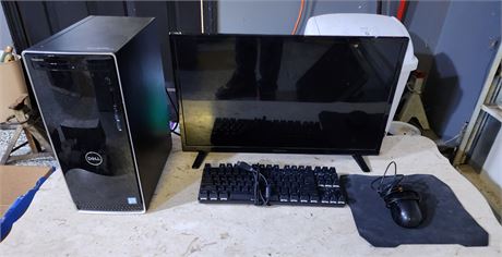 Computer Monitor, Keyboard, Mouse