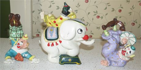 Yona Clown Figurines & Bank