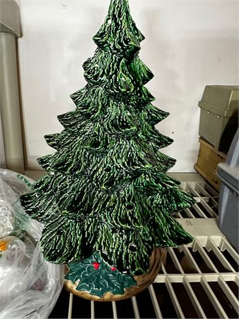 Ceramic Christmas Tree with Light pegs