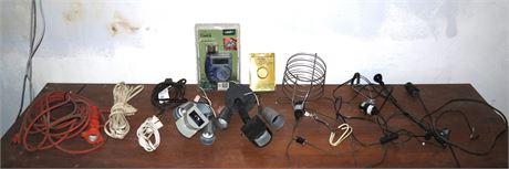 Electrical Lot: Cords, Lights, etc