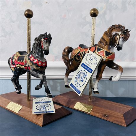 PJ's Carousel Collection LE Classic Carousel Horses - Set of 2