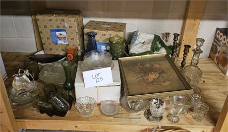Mixed Misc Lot- Sherbert Cups, Juice Glasses & More