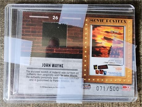 John Wayne Swatch Card