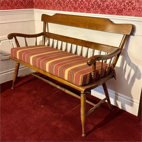 Colonial Style 2-Person Spindle Bench - 47 x 18 x 33"T