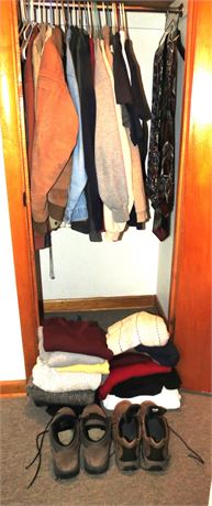 Men's Clothing Cleanout: Jackets, Sweaters, Shoes, Neckties