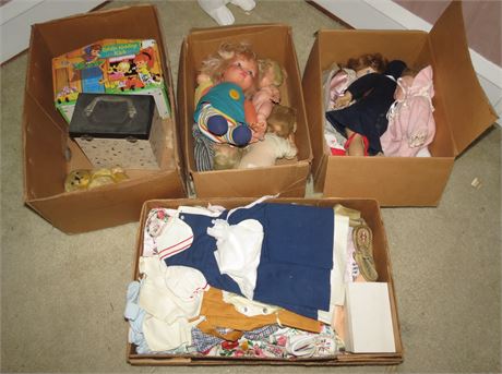 Assorted Dolls, Doll Clothing