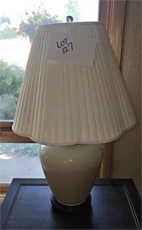 Cream Color Ceramic Table Lamp