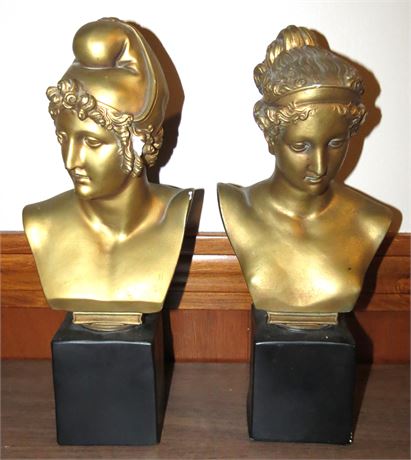 Chalkware Greek Busts