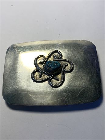 Vintage Turquoise Belt Buckle