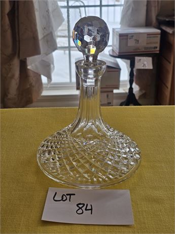 Vintage Waterford Crystal Ships Decanter Alana Pattern