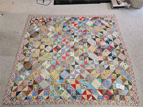 Vintage Home Made Patch Work Quilt