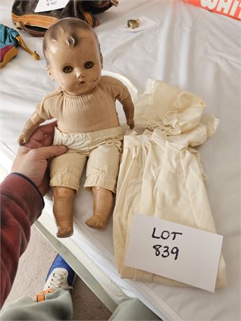 Antique Composition Doll with Crier Eyes