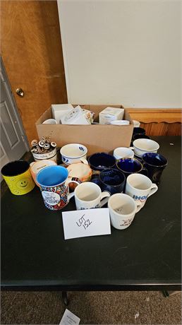 Large Lot Of Mixed Mugs & Cups