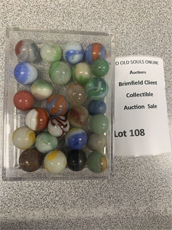 Vintage Glass Marbles Lot
