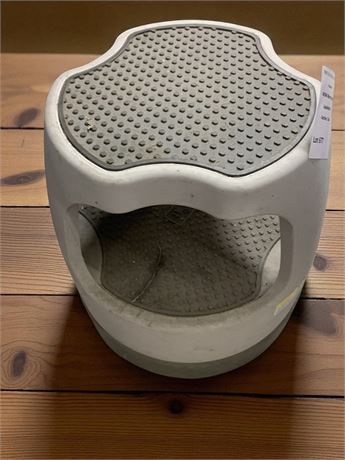 Gray Scooter Stool/Step Stool